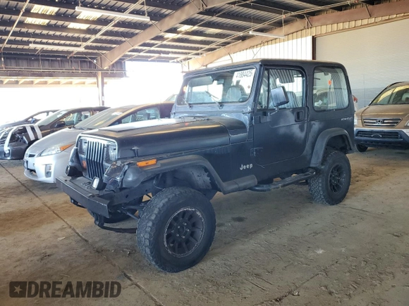 1994 Jeep Wrangler S with VIN 1J4FY19P9RP425255, listed as a Copart auction lot 41884425 with 177,089 mi miles and Salvage Title. Bid and sale history available at carsss.com. Image 1.