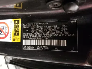 2011 Lexus RX 450h with VIN JTJBC1BA7B2418961, listed as a Copart auction lot 53320645 with 201,321 mi miles and Salvage Title. Bid and sale history available at DreamBid. Image 14.