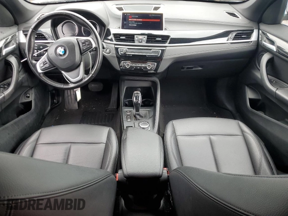 2021 BMW X1 xDrive28i with VIN WBXJG9C05M5T03982, listed as a Copart auction lot 55384025 with 24,309 mi miles and Salvage Title. Bid and sale history available at DreamBid. Image 8.