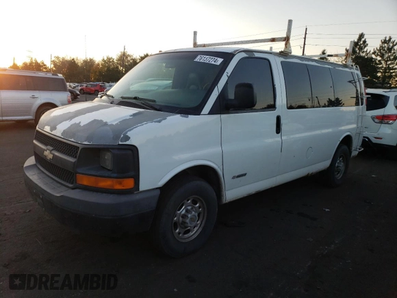 2003 Chevrolet Express Cargo with VIN 1GCGG25V131179481, listed as a Copart auction lot 76137274 with 219,610 mi miles and Salvage Title. Bid and sale history available at DreamBid. Image 1.