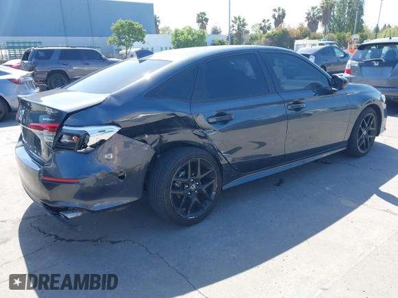 2024 Honda Civic Sport with VIN 2HGFE2F57RH559288, listed as a IAAI auction lot 42206774 with 23,674 mi miles and . Bid and sale history available at DreamBid. Image 4.