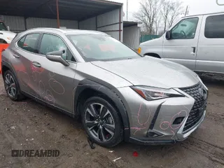 2019 Lexus UX with VIN JTHY3JBH2K2019965, listed as a IAAI auction lot 41691198 with 25,692 mi miles. Bid and sale history available at carsss.com. Image 1.