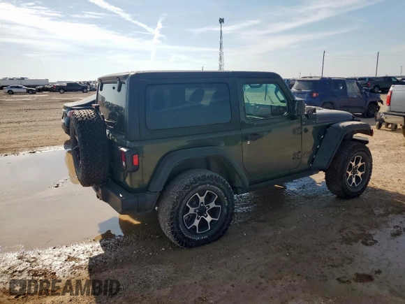 2021 Jeep Wrangler Rubicon with VIN 1C4HJXCG4MW787846, listed as a Copart auction lot 58221835 with 25,729 mi miles and Salvage title. Bid and sale history available at DreamBid. Image 3.