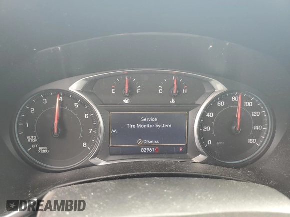 2020 Chevrolet Equinox LT with VIN 3GNAXUEV1LS571786, listed as a Copart auction lot 55403325 with 82,961 mi miles and Salvage Title. Bid and sale history available at DreamBid. Image 9.