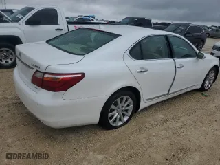 2011 Lexus LS 460 with VIN JTHCL5EF6B5010552, listed as a Copart auction lot 74747814 with 0 mi miles and Salvage Title. Bid and sale history available at carsss.com. Image 3.