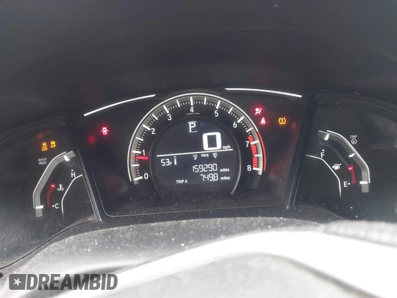2017 Honda Civic LX with VIN 19XFC2F52HE233607, listed as a IAAI auction lot 41758632 with 159,290 mi miles and . Bid and sale history available at DreamBid. Image 7.