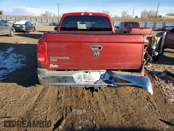 2006 Dodge Dakota SLT with VIN 1D7HW48K86S664984, listed as a Copart auction lot 88958465 with 127,611 mi miles and Salvage Title. Bid and sale history available at carsss.com. Image 6.