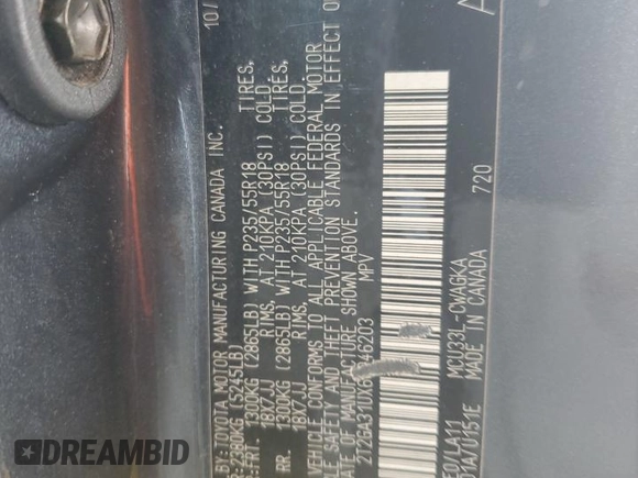 2006 Lexus RX 330 z VIN 2T2GA31UX6C046203, wystawiony jako Copart lot #59907185 z przebiegiem 251 608 mil mil oraz Szkoda całkowita • Salvage title. Historia ofert i sprzedaży dostępna na DreamBid. Obrazek 13.