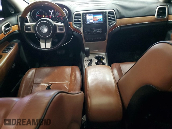 2013 Jeep Grand Cherokee Overland with VIN 1C4RJFCT5DC640710, listed as a Copart auction lot 41474875 with 223,668 mi miles and Clean Title. Bid and sale history available at carsss.com. Image 8.