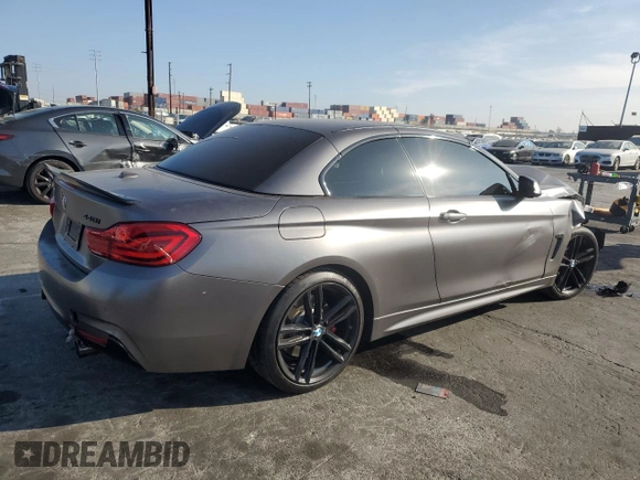 2018 BMW 4 Series 440i with VIN WBA4Z5C56JEA32922, listed as a Copart auction lot 85752364 with 31,105 mi miles and Salvage title. Bid and sale history available at DreamBid. Image 3.