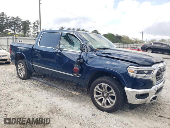 2023 Ram 1500 Limited with VIN 1C6SRFHT4PN502708, listed as a Copart auction lot 51549235 with 31,950 mi miles and Salvage title. Bid and sale history available at DreamBid. Image 4.