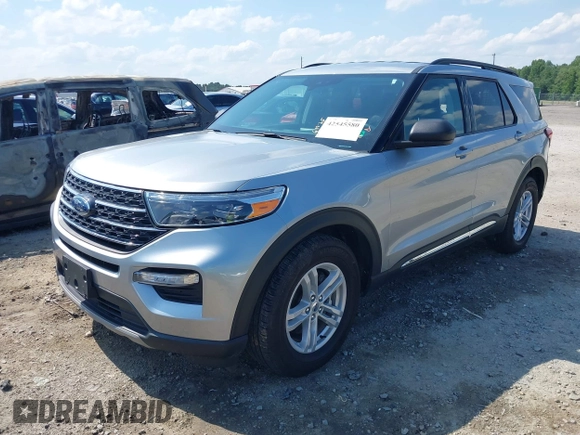 2023 Ford Explorer XLT with VIN 1FMSK7DH6PGC35396, listed as a IAAI auction lot 42545580 with 22,628 mi miles and . Bid and sale history available at DreamBid. Image 2.