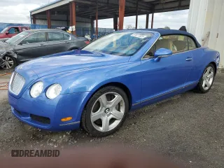 2007 Bentley Continental GT with VIN SCBDR33W57C047755, listed as a Copart auction lot 87877925 with 63,068 mi miles and Non Repairable. Bid and sale history available at DreamBid. Image 1.