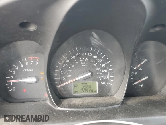 2008 Kia Spectra EX z VIN KNAFE121185541321, wystawiony jako Copart lot #55216295 z przebiegiem 120 833 mil mil oraz Szkoda całkowita • Salvage title. Historia ofert i sprzedaży dostępna na DreamBid. Obrazek 9.