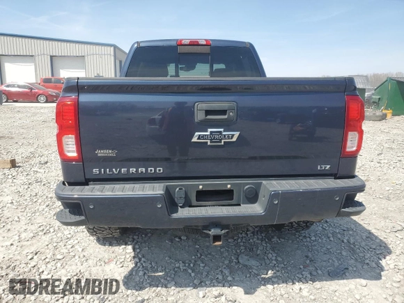 2018 Chevrolet Silverado 1500 LTZ with VIN 3GCUKSEC5JG431277, listed as a Copart auction lot 50258025 with 85,279 mi miles and Salvage Title. Bid and sale history available at DreamBid. Image 6.