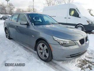 2008 BMW 5 Series 528xi with VIN WBANV135X8CZ56114, listed as a IAAI auction lot 41173831 with 164,839 mi miles. Bid and sale history available at carsss.com. Image 1.