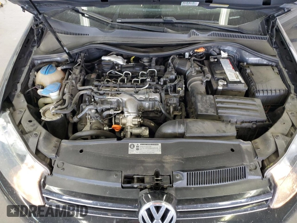 2011 Volkswagen Jetta TDI with VIN 3VWPL7AJ5BM644807, listed as a Copart auction lot 60695205 with 103,610 mi miles and Salvage title. Bid and sale history available at DreamBid. Image 11.