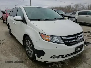 2016 Honda Odyssey Touring Elite with VIN 5FNRL5H95GB134643, listed as a Copart auction lot 50913795 with 154,151 mi miles and Salvage Title. Bid and sale history available at DreamBid. Image 14.