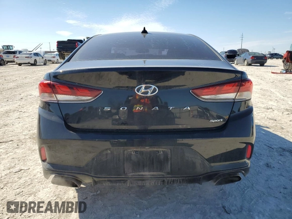2018 Hyundai Sonata Sport with VIN 5NPE34AF3JH615833, listed as a Copart auction lot 45702425 with 63,522 mi miles and Salvage Title. Bid and sale history available at carsss.com. Image 6.