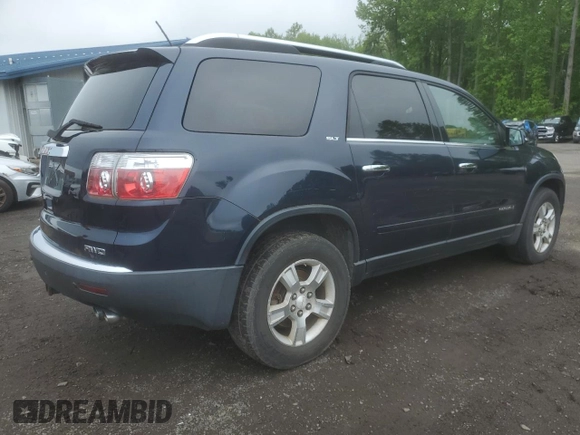 2008 GMC Acadia SLT1 z VIN 1GKEV237X8J260248, wystawiony jako Copart lot #57280325 z przebiegiem 159 361 mil mil oraz Czysty tytuł • Clean title. Historia ofert i sprzedaży dostępna na DreamBid. Obrazek 3.