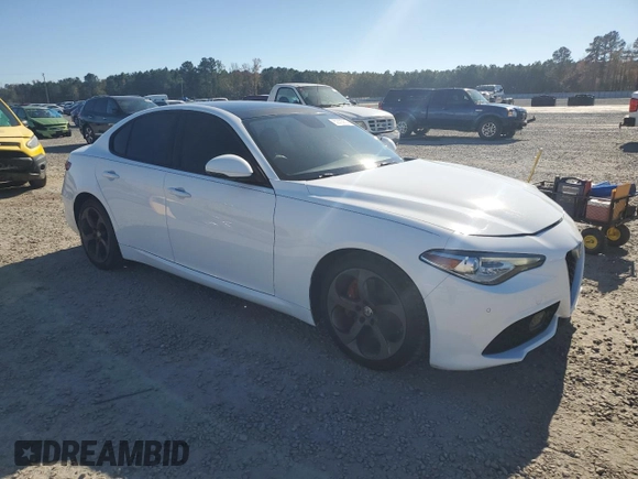 2017 Alfa Romeo Giulia with VIN ZARFAEBN3H7546703, listed as a Copart auction lot 82305614 with 45,438 mi miles and Salvage Title. Bid and sale history available at carsss.com. Image 4.