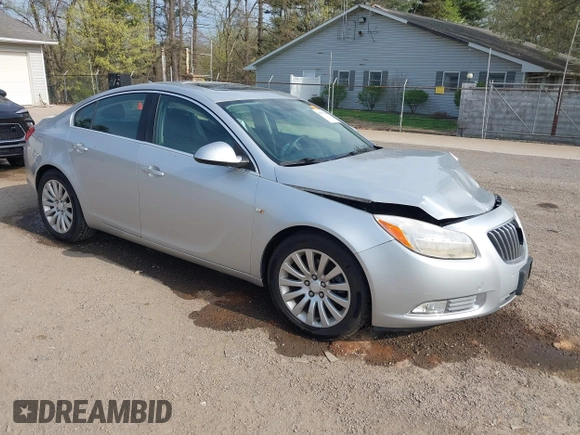 2011 Buick Regal CXL Turbo TO2 with VIN W04GW5EV4B1139540, listed as a IAAI auction lot 42079596 with 75,818 mi miles and . Bid and sale history available at DreamBid. Image 1.