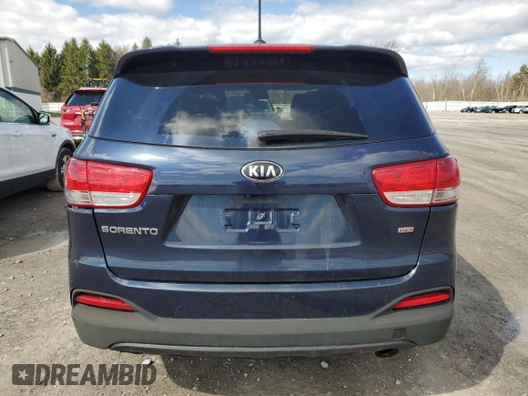 2016 Kia Sorento LX with VIN 5XYPG4A3XGG165181, listed as a Copart auction lot 52191195 with 115,573 mi miles and Clean Title. Bid and sale history available at DreamBid. Image 6.