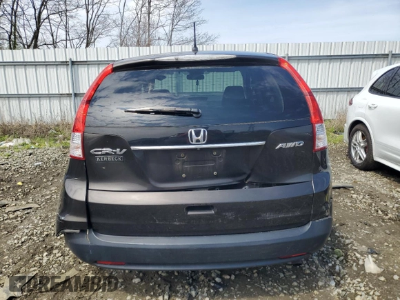 2013 Honda CR-V EX with VIN 5J6RM4H59DL075524, listed as a Copart auction lot 53168035 with 163,076 mi miles and Salvage Title. Bid and sale history available at carsss.com. Image 6.