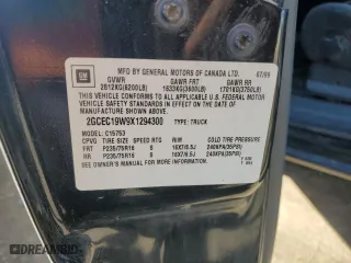 1999 Chevrolet Silverado 1500 LS with VIN 2GCEC19W9X1294300, listed as a Copart auction lot 77176754 with 0 mi miles and Salvage Title. Bid and sale history available at carsss.com. Image 14.