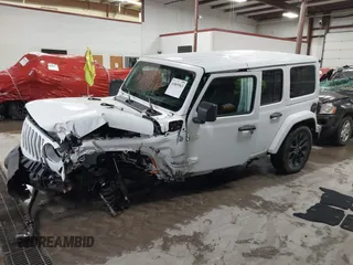 2021 Jeep Wrangler Unlimited Sahara with VIN 1C4JJXP60MW830307, listed as a IAAI auction lot 41869863 with 37,201 mi miles and . Bid and sale history available at DreamBid. Image 17.