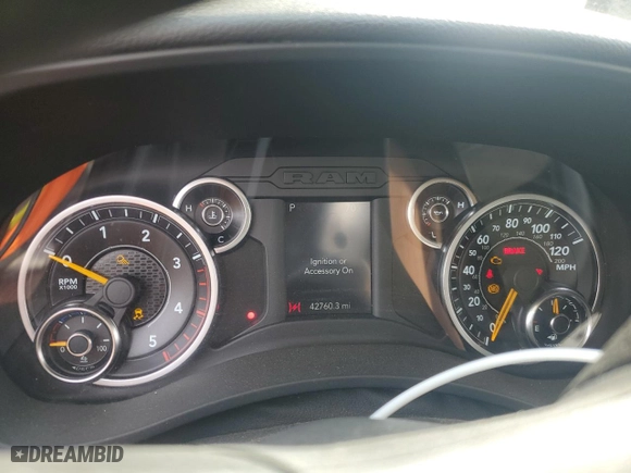 2019 Ram 2500 Big Horn with VIN 3C6UR5JL1KG519237, listed as a Copart auction lot 72197204 with 42,760 mi miles and Salvage Title. Bid and sale history available at carsss.com. Image 9.
