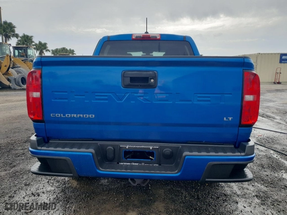 2022 Chevrolet Colorado 2WD LT with VIN 1GCGSCEA3N1298704, listed as a Copart auction lot 81859614 with 0 mi miles and Non Repairable. Bid and sale history available at carsss.com. Image 6.