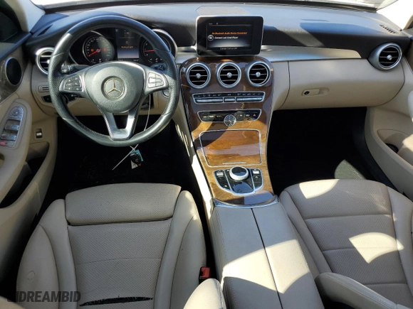 2017 Mercedes-Benz C-Class C 300 with VIN 55SWF4JB4HU190476, listed as a Copart auction lot 47797145 with 135,031 mi miles and Salvage Title. Bid and sale history available at carsss.com. Image 8.