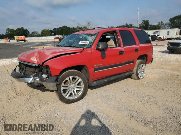 2001 Chevrolet Tahoe LS z VIN 1GNEC13T01J315246, wystawiony jako Copart lot #74896594 z przebiegiem Nie podano mil oraz Nie do naprawy • Non repairable. Historia ofert i sprzedaży dostępna na DreamBid. Obrazek 1.