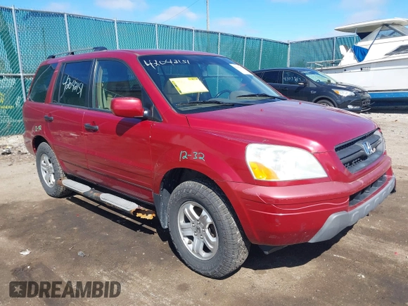 2005 Honda Pilot EX-L z VIN 2HKYF18635H564218, wystawiony jako IAAI lot #42042151 z przebiegiem 190 716 mil mil oraz . Historia ofert i sprzedaży dostępna na DreamBid. Obrazek 1.
