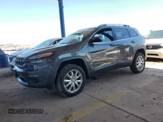 2014 Jeep Cherokee Limited with VIN 1C4PJMDS6EW193855, listed as a Copart auction lot 66230245 with 118,142 mi miles and Salvage title. Bid and sale history available at DreamBid. Image 1.