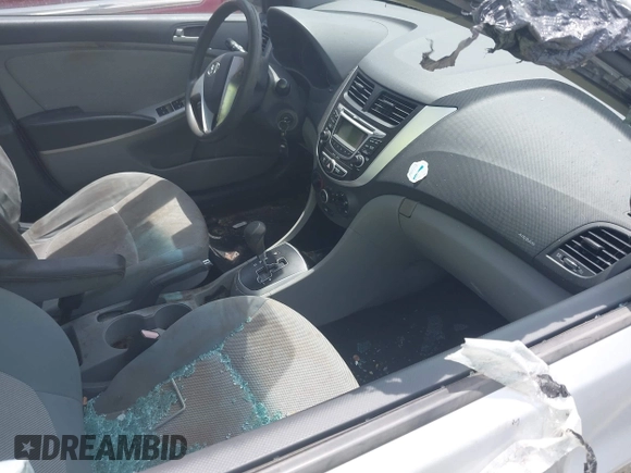 2013 Hyundai Accent GLS with VIN KMHCT4AE3DU403616, listed as a IAAI auction lot 42095208 with 128,523 mi miles. Bid and sale history available at carsss.com. Image 5.