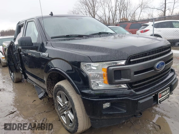 2018 Ford F-150 XL with VIN 1FTEW1E57JFA51993, listed as a IAAI auction lot 41620187 with 103,449 mi miles. Bid and sale history available at carsss.com. Image 1.