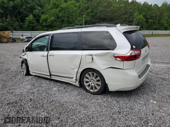 2015 Toyota Sienna XLE with VIN 5TDYK3DC7FS585748, listed as a Copart auction lot 55459495 with Not provided miles and Salvage title. Bid and sale history available at DreamBid. Image 2.