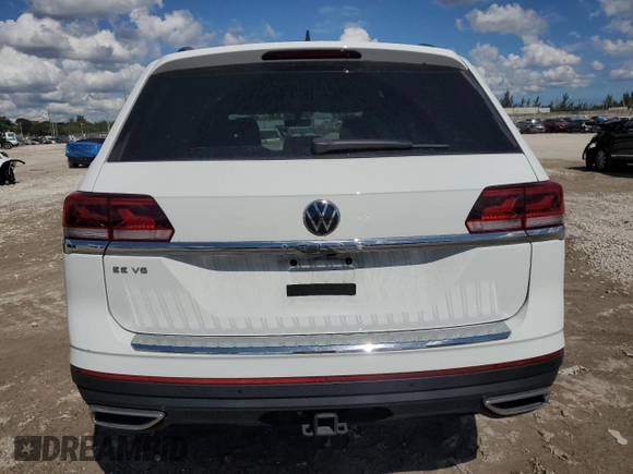 2023 Volkswagen Atlas SE with VIN 1V2JR2CA0PC549599, listed as a Copart auction lot 47189555 with 18,291 mi miles and Non repairable. Bid and sale history available at DreamBid. Image 6.