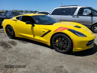 2015 Chevrolet Corvette Z51 3LT with VIN 1G1YM2D7XF5116823, listed as a Copart auction lot 67700024 with 103,399 mi miles and Salvage Title. Bid and sale history available at carsss.com. Image 4.