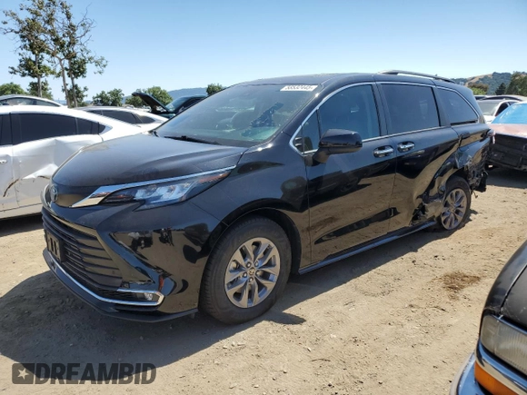 2022 Toyota Sienna XLE с VIN 5TDJRKECXNS095020, выставлен на аукционе Copart как лот 58532445 с пробегом 33 154 миль миль и Списание • Salvage title. История ставок и продаж доступна на DreamBid. Изображение 1.