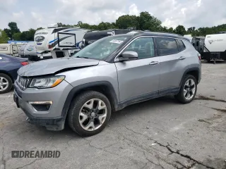 2018 Jeep Compass Limited with VIN 3C4NJDCB7JT437022, listed as a Copart auction lot 64657164 with 75,256 mi miles and Salvage title. Bid and sale history available at DreamBid. Image 1.