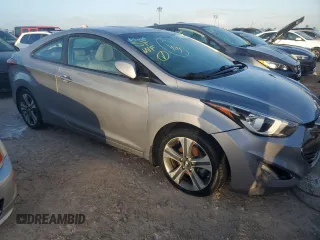 2014 Hyundai Elantra Coupe with VIN KMHDH6AH5EU029555, listed as a Copart auction lot 76020674 with 0 mi miles and Salvage Title. Bid and sale history available at carsss.com. Image 4.