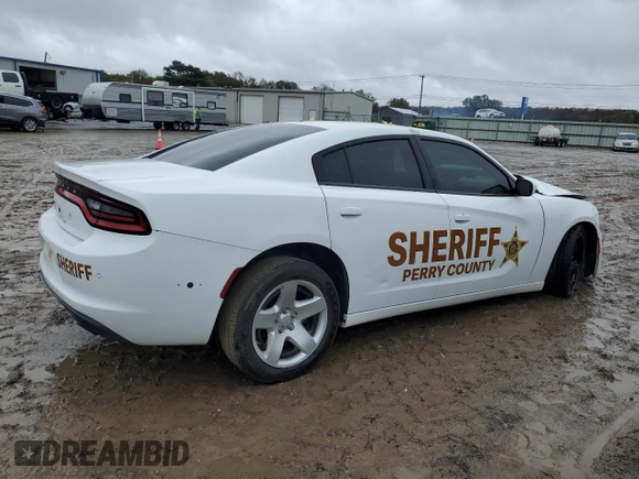 2019 Dodge Charger Police with VIN 2C3CDXAG3KH547577, listed as a Copart auction lot 79106194 with 81,077 mi miles and Salvage Title. Bid and sale history available at DreamBid. Image 3.