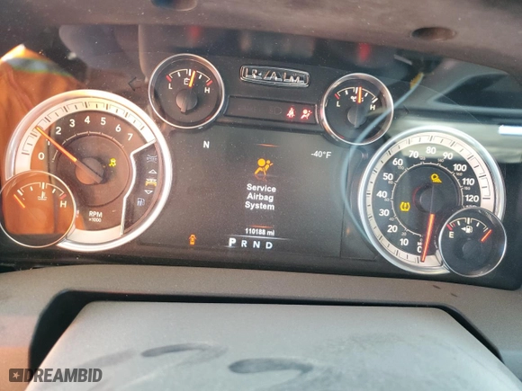 2018 Ram 1500 Big Horn with VIN 1C6RR6LG8JS221786, listed as a Copart auction lot 66178994 with 110,188 mi miles and Salvage Title. Bid and sale history available at carsss.com. Image 9.