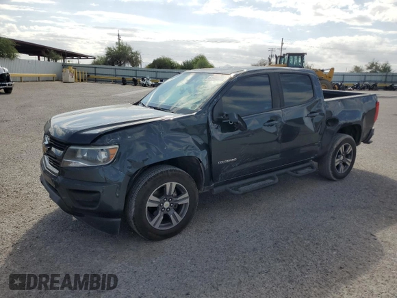 2018 Chevrolet Colorado 2WD Work Truck with VIN 1GCGSBEN9J1182530, listed as a Copart auction lot 61832225 with 74,668 mi miles and Salvage title. Bid and sale history available at DreamBid. Image 1.
