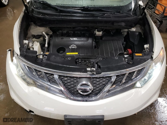 2012 Nissan Murano SL with VIN JN8AZ1MW2CW204528, listed as a Copart auction lot 47390035 with 116,466 mi miles and Salvage Title. Bid and sale history available at carsss.com. Image 11.