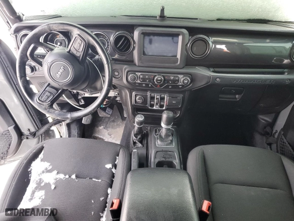 2020 Jeep Wrangler Unlimited Sport Altitude with VIN 1C4HJXDN6LW260578, listed as a Copart auction lot 45596855 with 0 mi miles and Salvage Title. Bid and sale history available at carsss.com. Image 8.