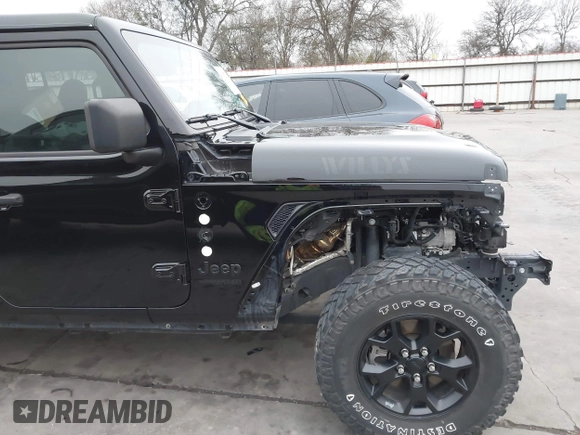 2021 Jeep Wrangler Unlimited Sport S with VIN 1C4HJXDG1MW856944, listed as a IAAI auction lot 41397210 with 39,471 mi miles. Bid and sale history available at carsss.com. Image 18.